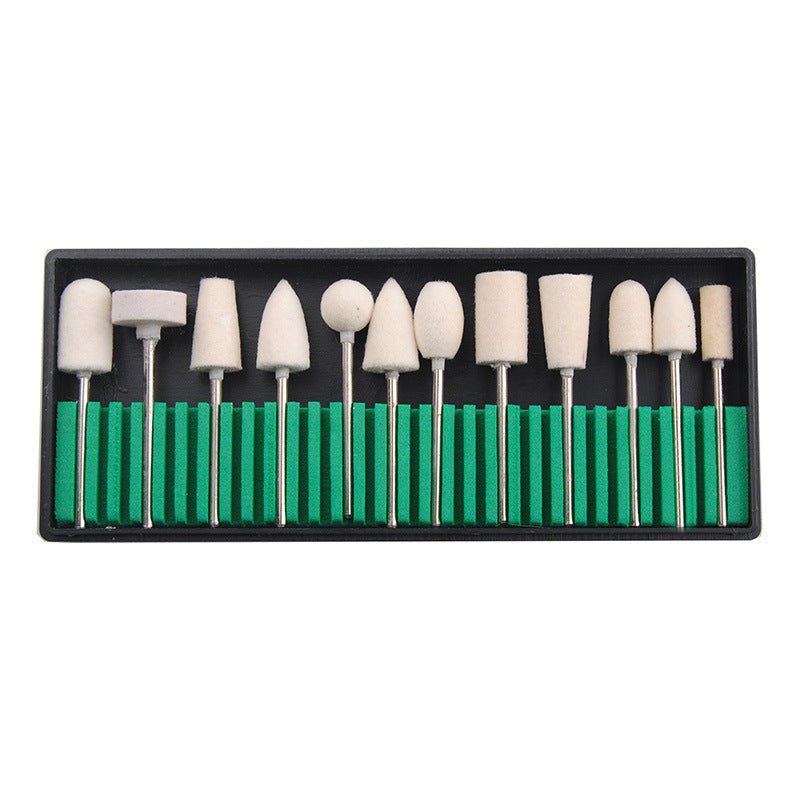Têtes de polissage pour ongles en outils diamantés, 30 pièces, queue 2,35 mm - IVOIRART.COM