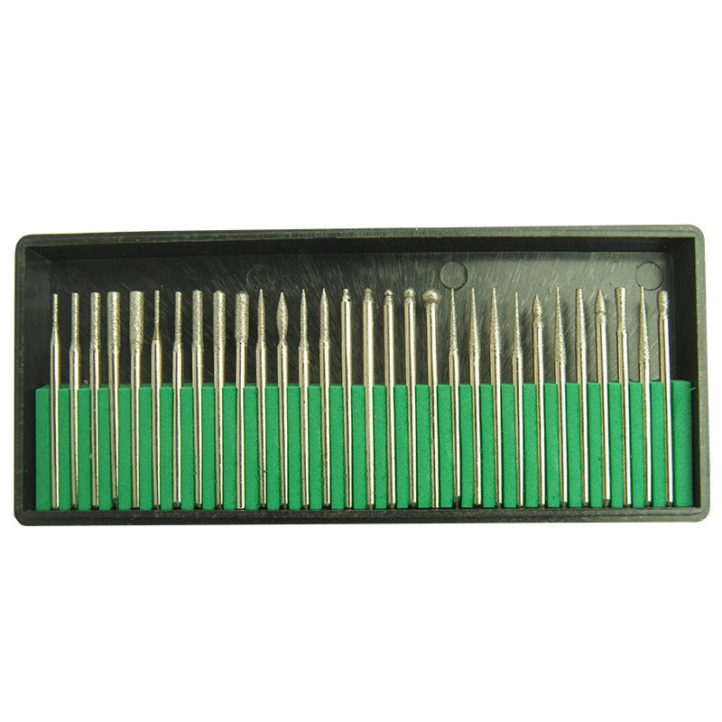 Têtes de polissage pour ongles en outils diamantés, 30 pièces, queue 2,35 mm - IVOIRART.COM