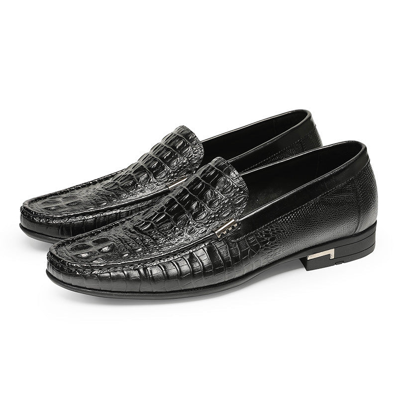 The New First Layer Cowhide Casual Leather Shoes For Men Covered Feet - IVOIRART.COM