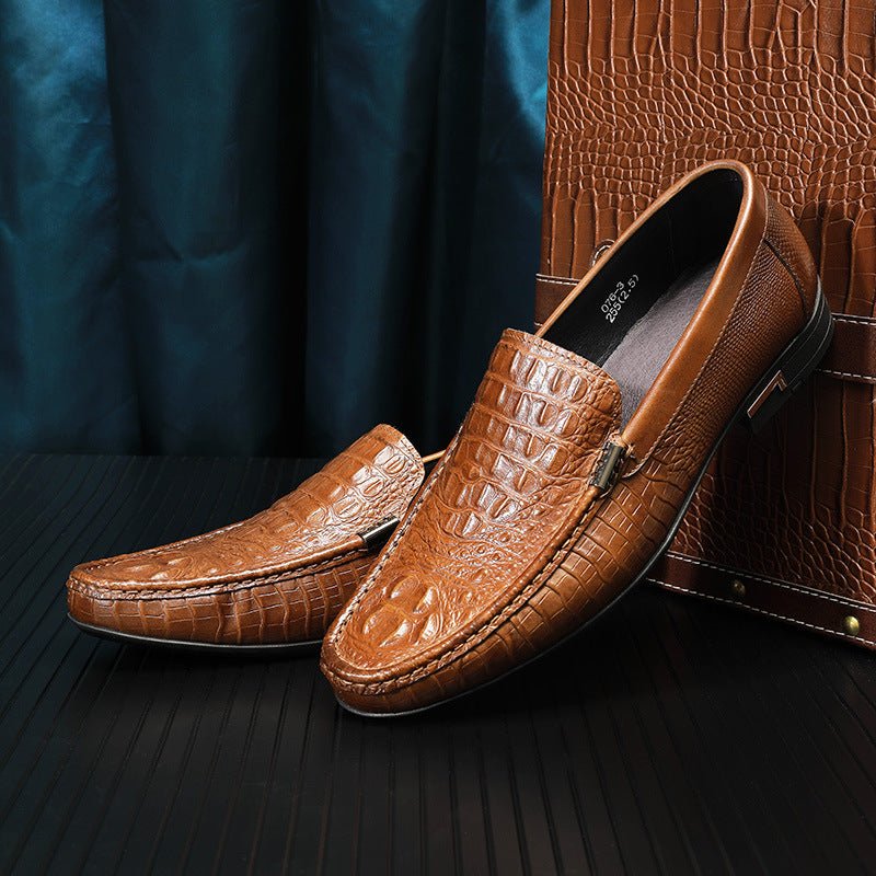 The New First Layer Cowhide Casual Leather Shoes For Men Covered Feet - IVOIRART.COM