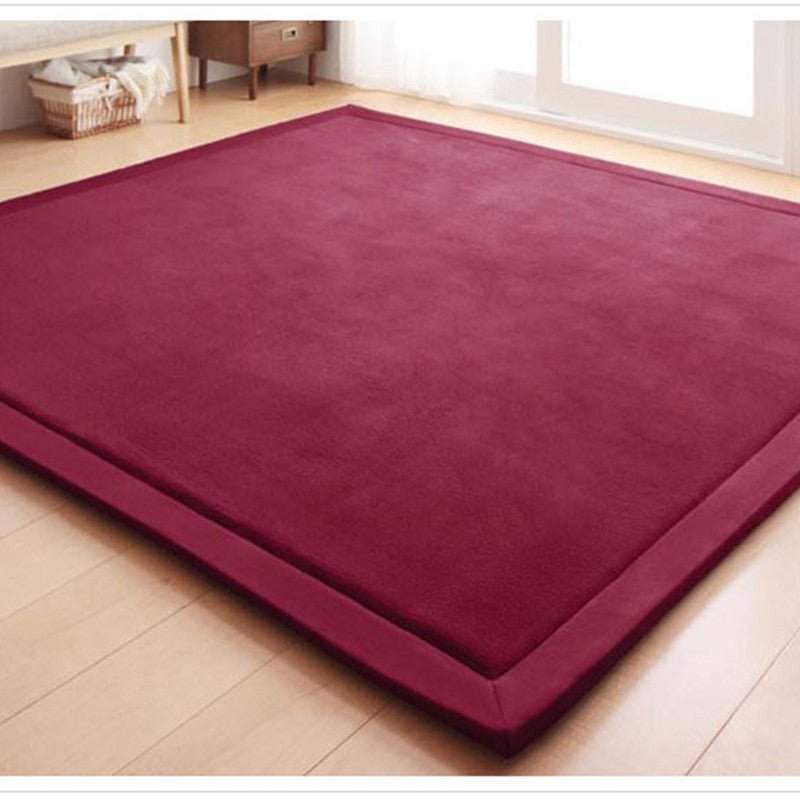 Thick Coral Velvet Carpet Tatami Crawling Non-slip Mat - IVOIRART.COM