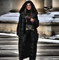 Thickened Faux Fur Hooded Cotton Jacket - IVOIRART.COM