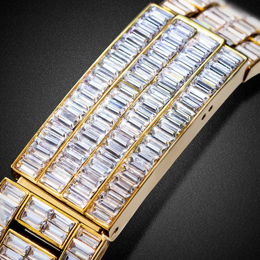 Three Eyes Rainbow Diamond Quartz Watch - IVOIRART.COM