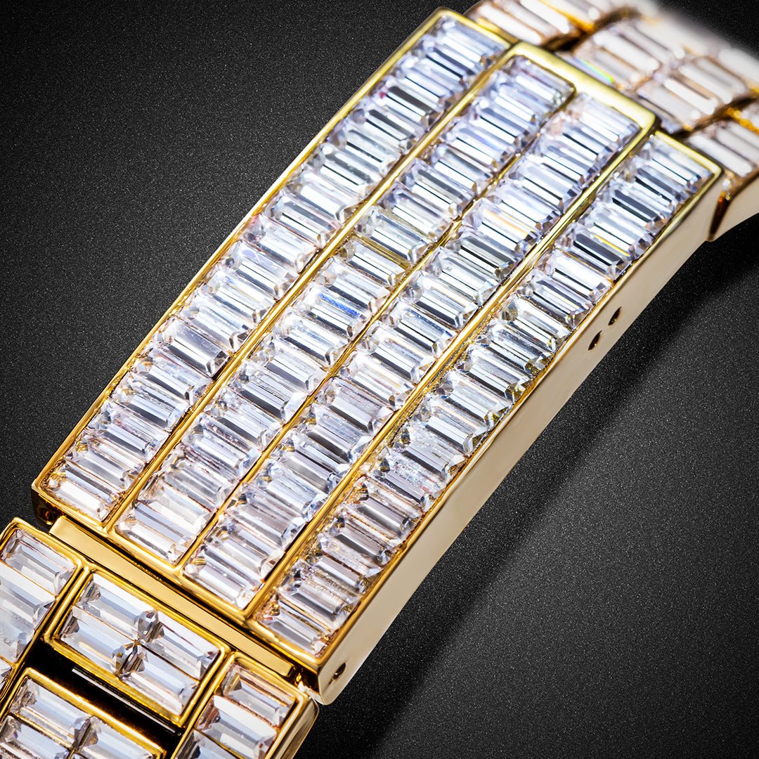 Three Eyes Rainbow Diamond Quartz Watch - IVOIRART.COM