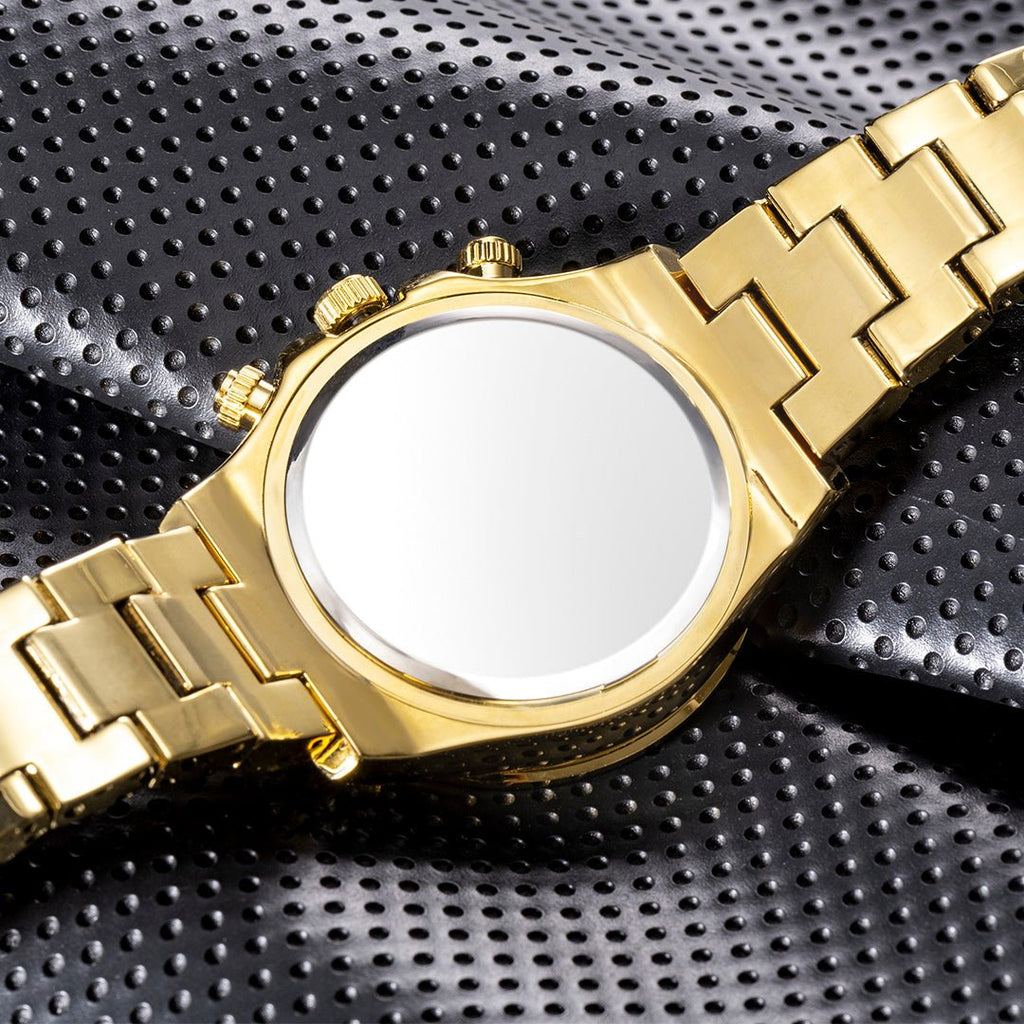 Three Eyes Rainbow Diamond Quartz Watch - IVOIRART.COM