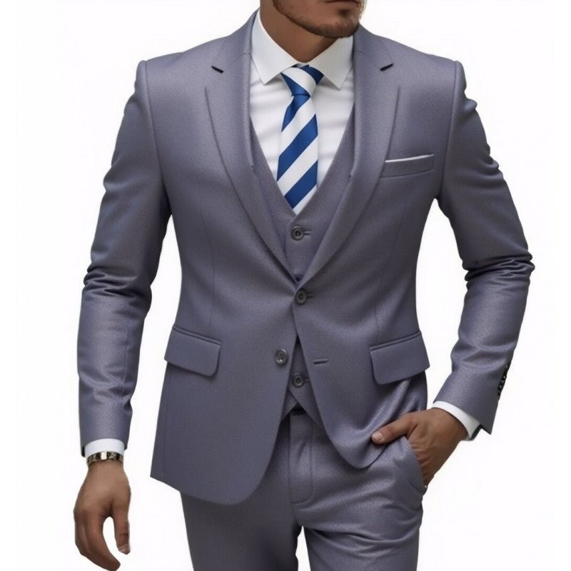 Three-piece Men's Wedding Best Man Suit - IVOIRART.COM