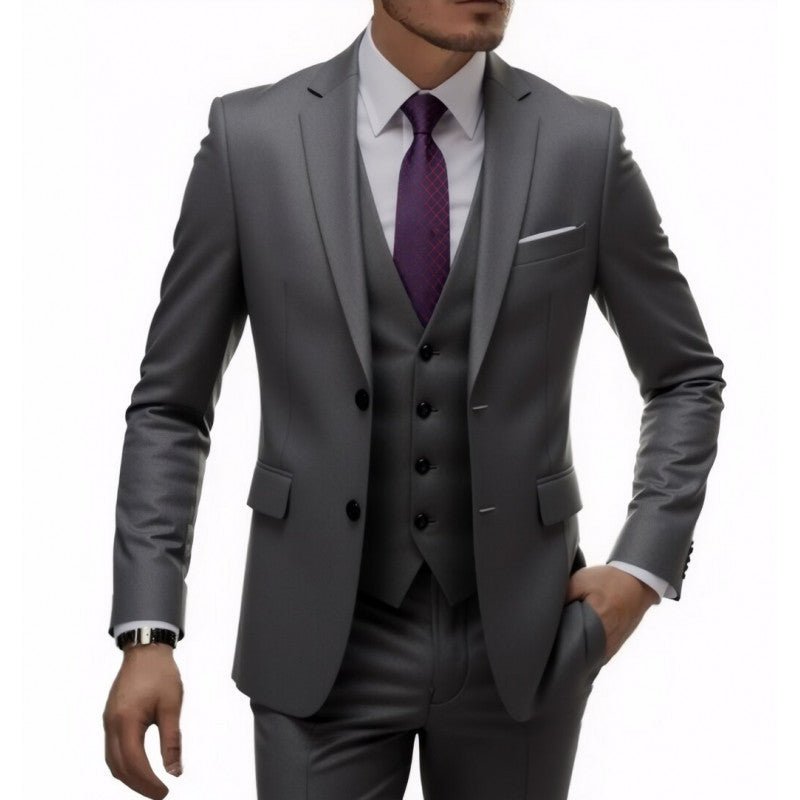 Three-piece Men's Wedding Best Man Suit - IVOIRART.COM