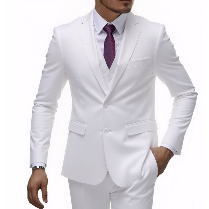 Three-piece Men's Wedding Best Man Suit - IVOIRART.COM