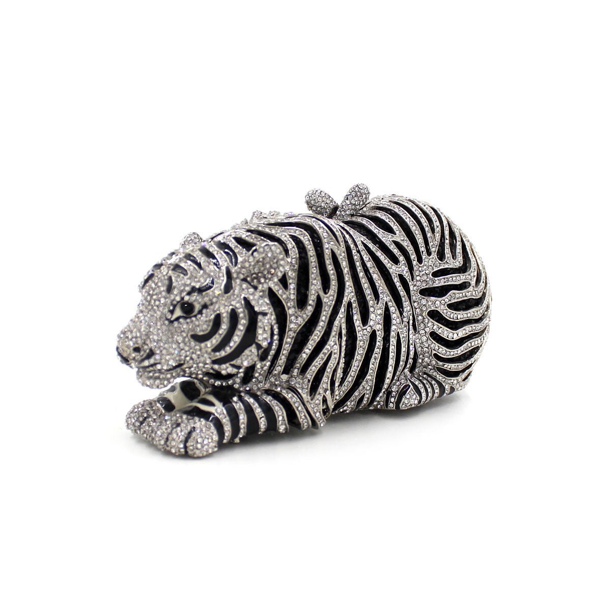 Tiger Rhinestone Metal Crystal Evening Bag - IVOIRART.COM