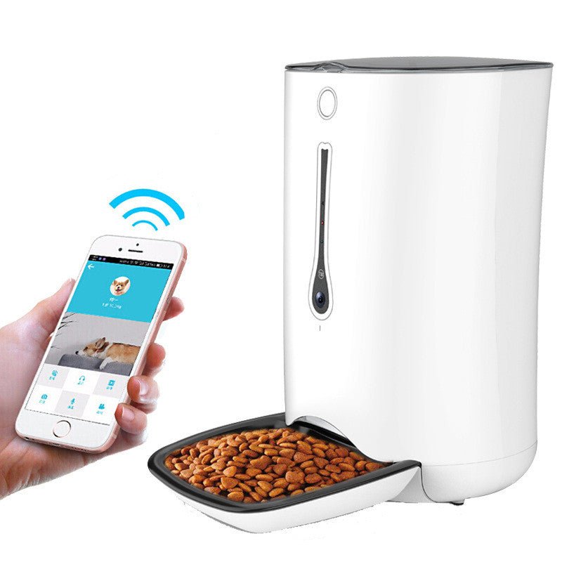 Timed pet video automatic feeder - IVOIRART.COM
