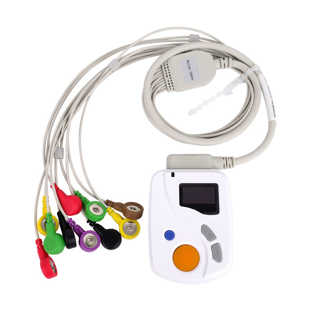 TLC6000 Dynamic 24hours 12 Lead ECG EKG Holter Monitor Alalyzer CONTEC PC Software - IVOIRART.COM