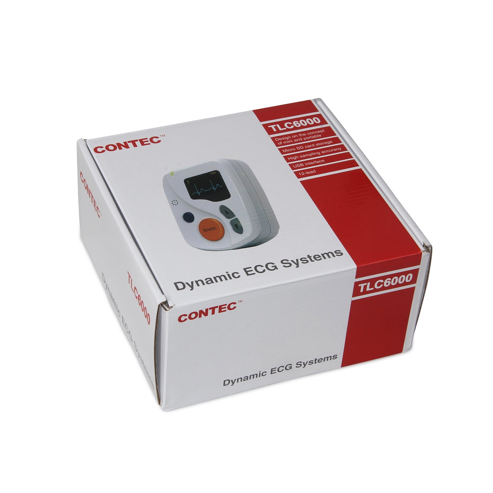 TLC6000 Dynamic 24hours 12 Lead ECG EKG Holter Monitor Alalyzer CONTEC PC Software - IVOIRART.COM