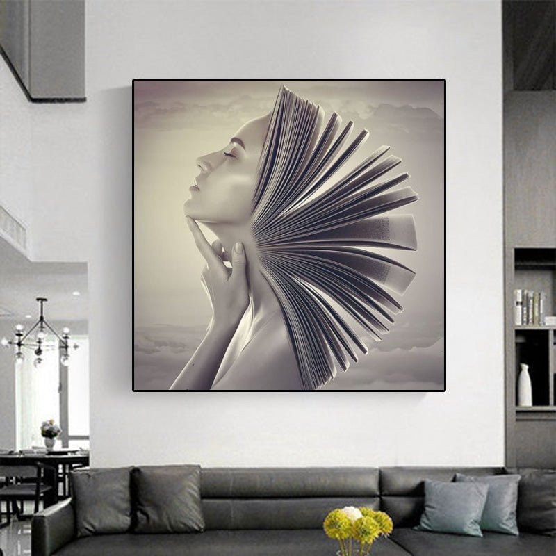 Toile de peinture artistique pour décoration intérieure élégante sans cadre - IVOIRART.COM