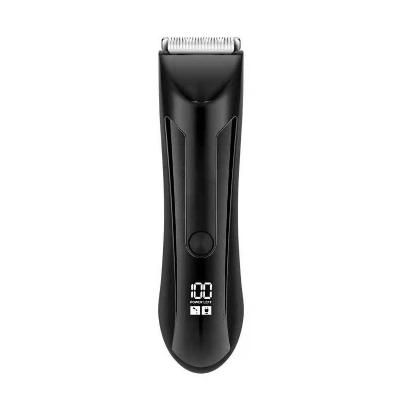 Tondeuse Rasoir Étanche pour Poils Jambes Corps avec Écran LCD et USB - IVOIRART.COM
