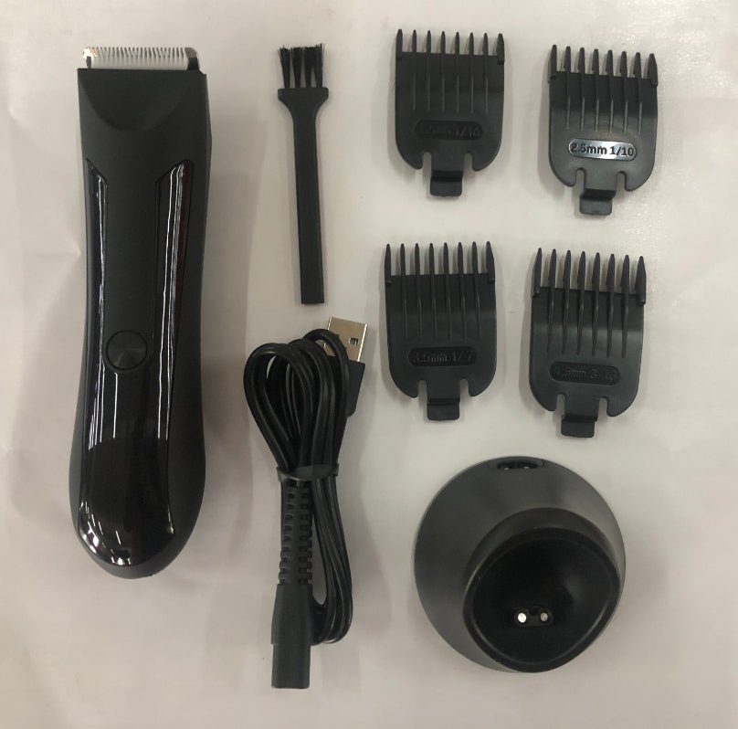 Tondeuse Rasoir Étanche pour Poils Jambes Corps avec Écran LCD et USB - IVOIRART.COM