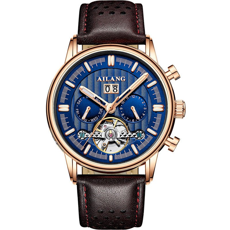 Tourbillon Multi-function Automatic Mechanical Men's Watch - IVOIRART.COM