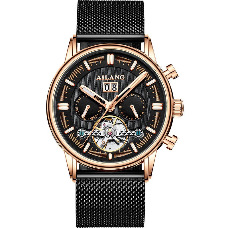 Tourbillon Multi-function Automatic Mechanical Men's Watch - IVOIRART.COM