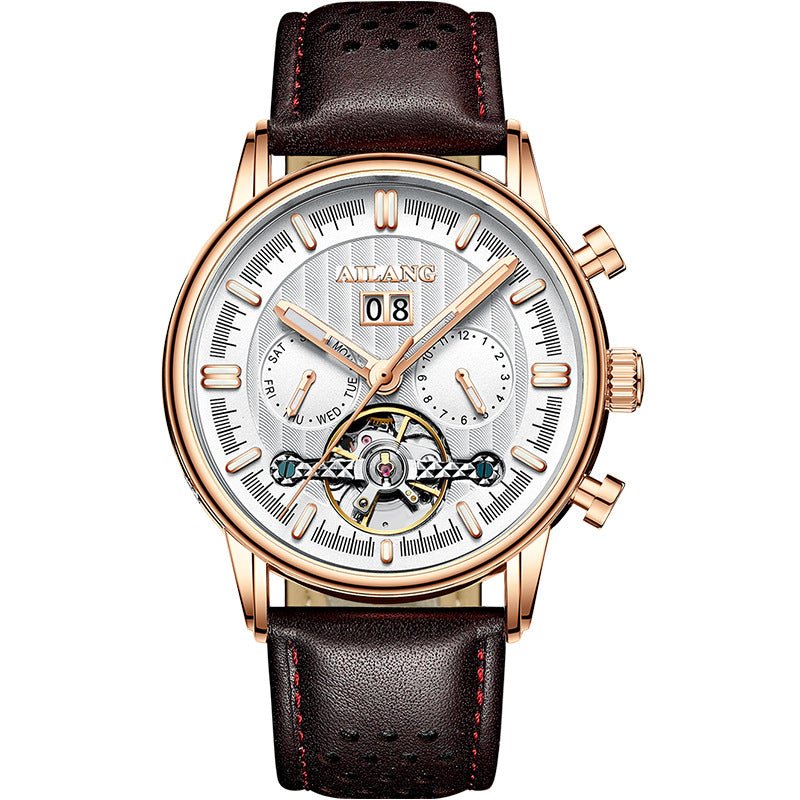 Tourbillon Multi-function Automatic Mechanical Men's Watch - IVOIRART.COM