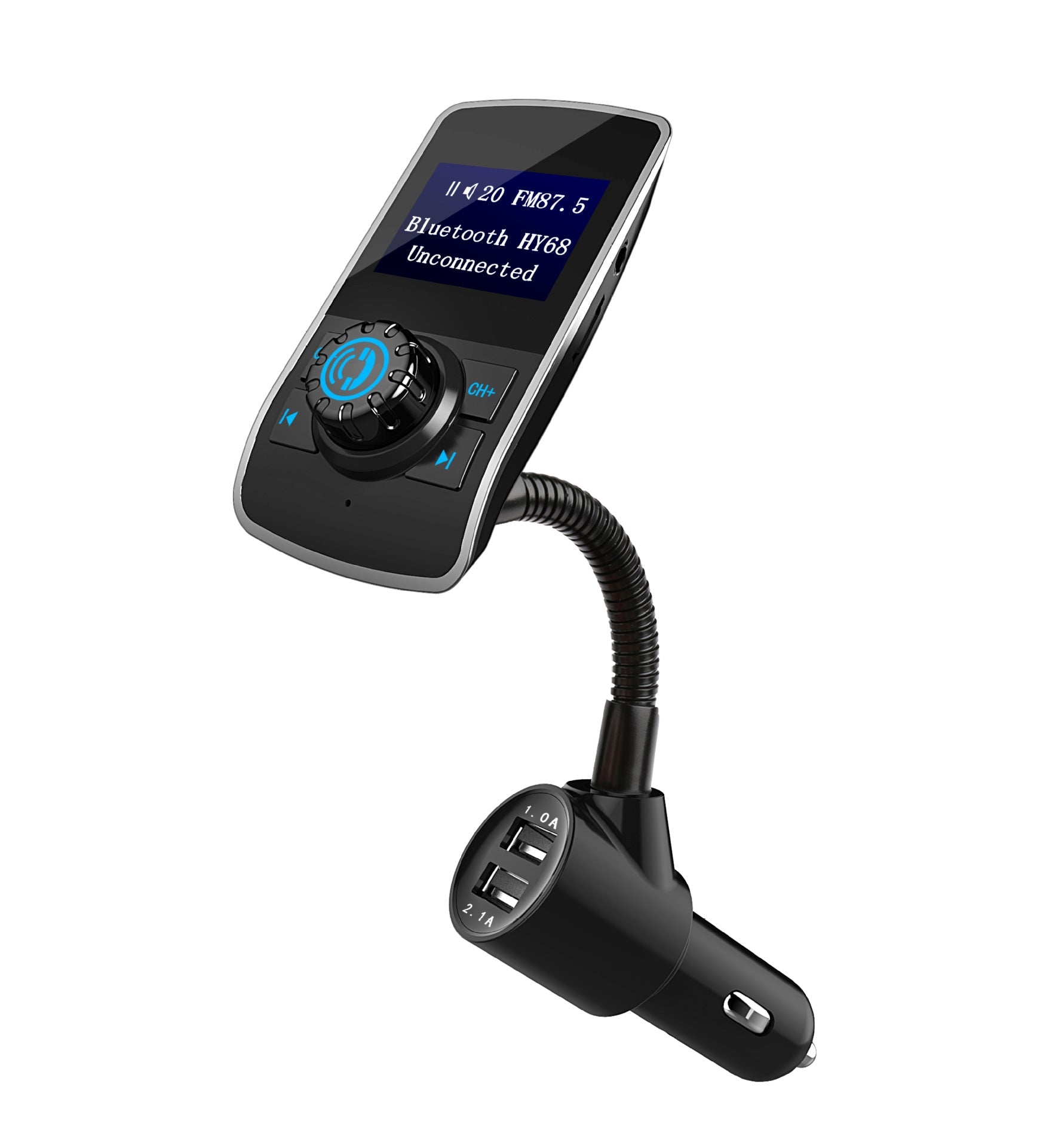 Transmetteur FM Bluetooth Voiture avec Lecteur MP3 et Carte pour Auto - IVOIRART.COM