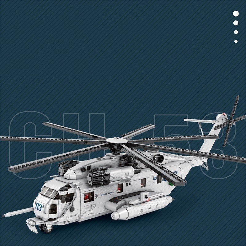 Transport Helicopter Puzzle Assembled Building Block Toys Model - IVOIRART.COM