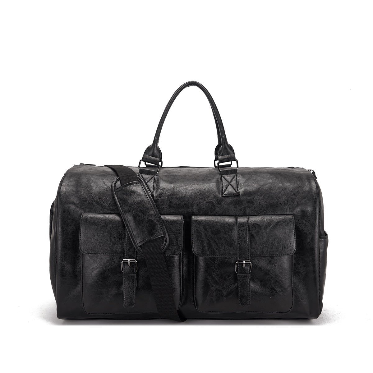 Travel Convenient Portable Garment Bag PU Leather Luggage Bag - IVOIRART.COM