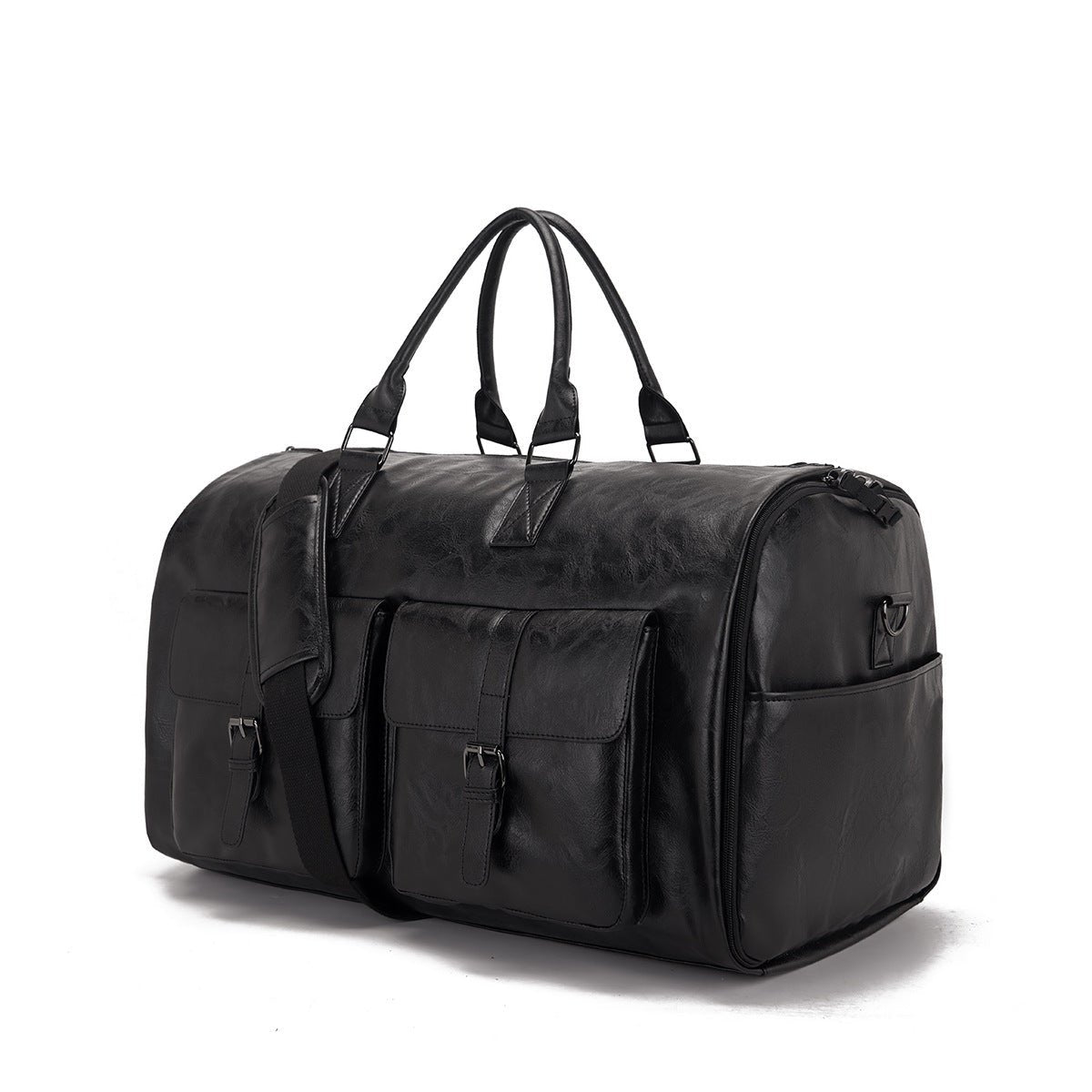 Travel Convenient Portable Garment Bag PU Leather Luggage Bag - IVOIRART.COM