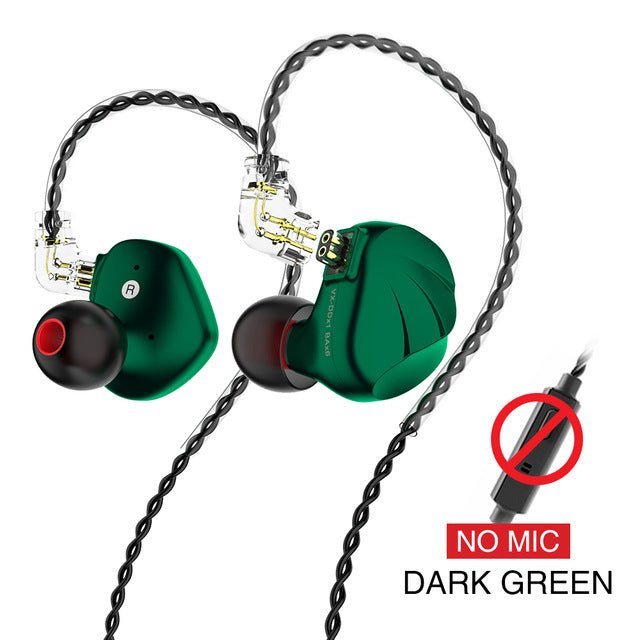 TRN VX écouteurs intra 1DD+6BA hybrides en métal, impédance 22Ω, câble 1.25m pro - IVOIRART.COM