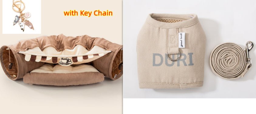 Tunnel pour Chat Pliable, Résistant et Lavable, Tunnel Jouet Amusant - IVOIRART.COM