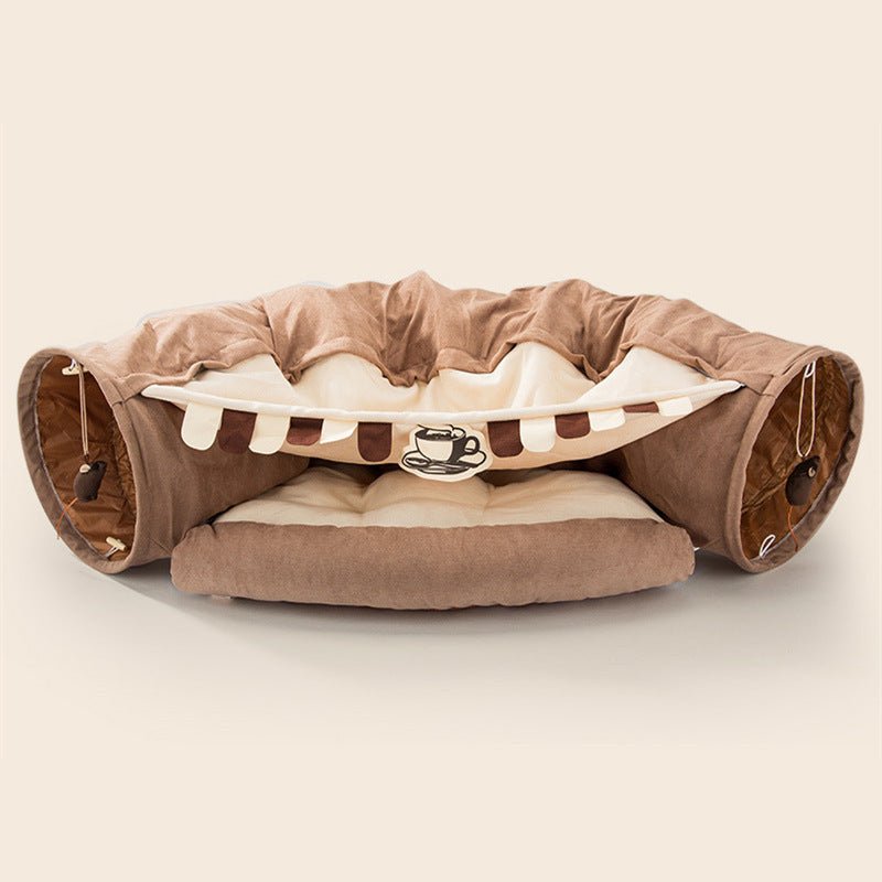Tunnel pour Chat Pliable, Résistant et Lavable, Tunnel Jouet Amusant - IVOIRART.COM