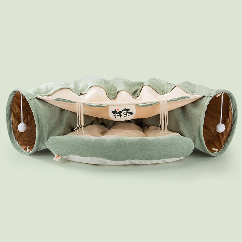 Tunnel pour Chat Pliable, Résistant et Lavable, Tunnel Jouet Amusant - IVOIRART.COM