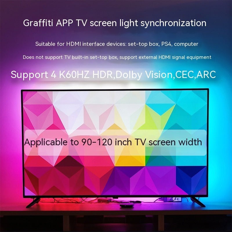 TV Sync Ambience Light Streamer Colorful Graffiti APP TV - IVOIRART.COM