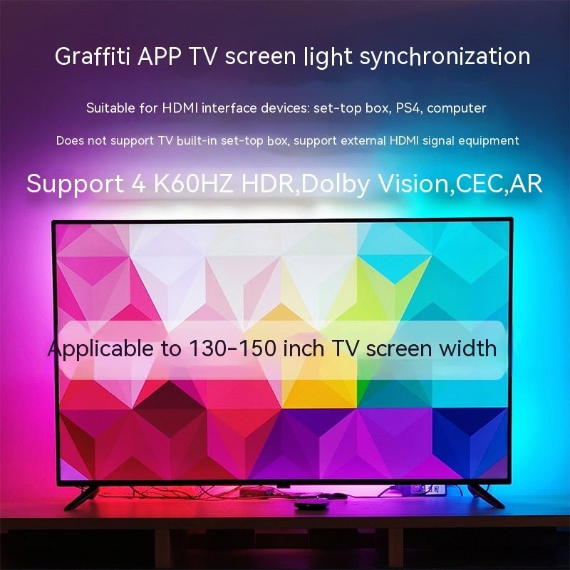 TV Sync Ambience Light Streamer Colorful Graffiti APP TV - IVOIRART.COM