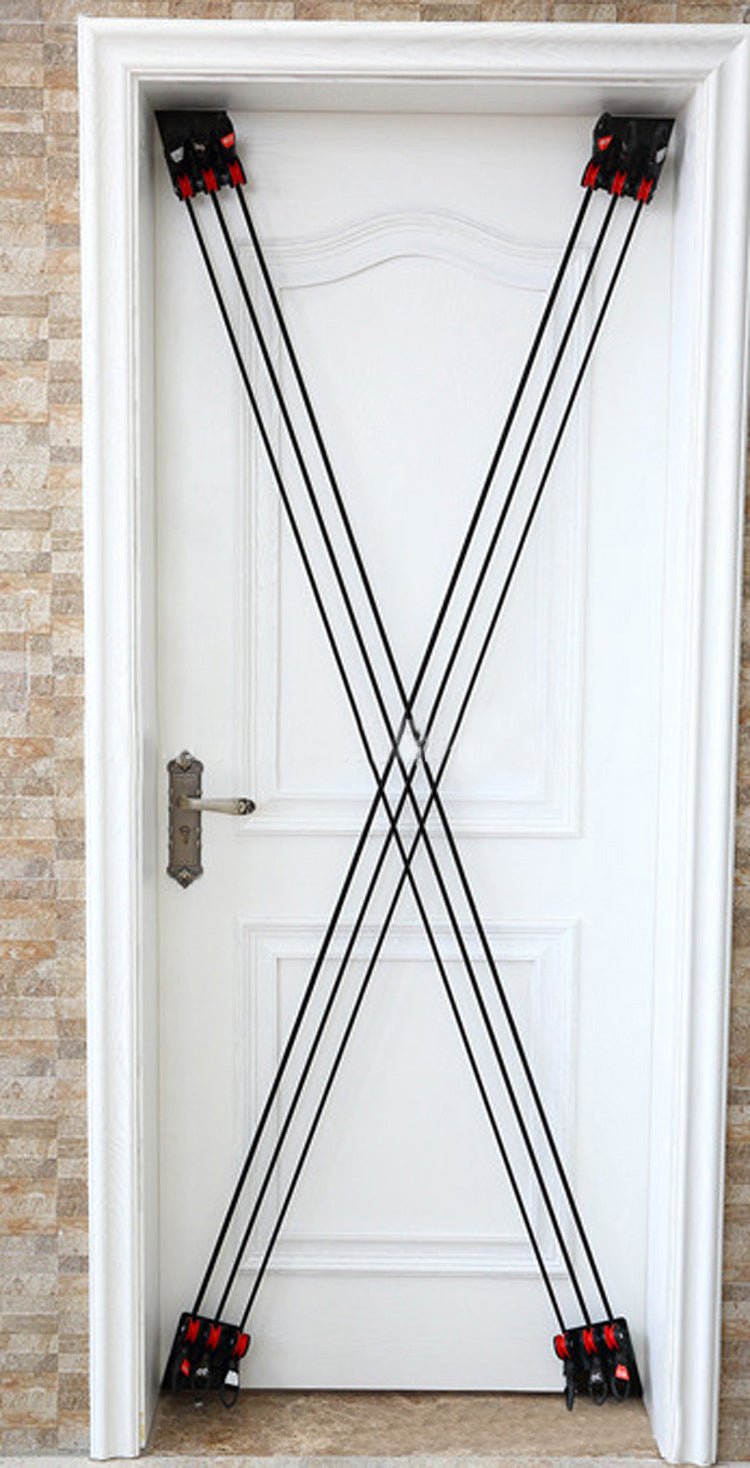 Unité de Fitness à Domicile Multifonctionnelle pour Porte avec Tenseur Intégré - IVOIRART.COM