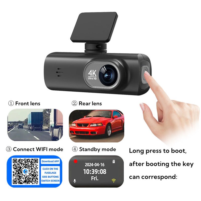 V22 HD Double Enregistreur de Conduite - Double Caméra WiFi, GPS optionnel, 1.5" - IVOIRART.COM