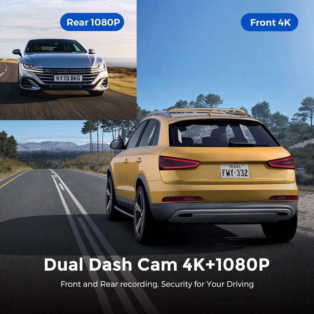 V22 HD Double Enregistreur de Conduite - Double Caméra WiFi, GPS optionnel, 1.5" - IVOIRART.COM