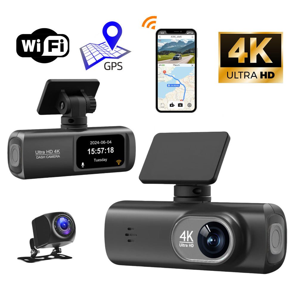 V22 HD Double Enregistreur de Conduite - Double Caméra WiFi, GPS optionnel, 1.5" - IVOIRART.COM
