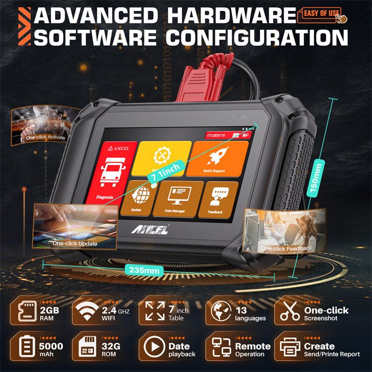 V5HD Truck Diagnostic Tool Mechanical Scanner - IVOIRART.COM