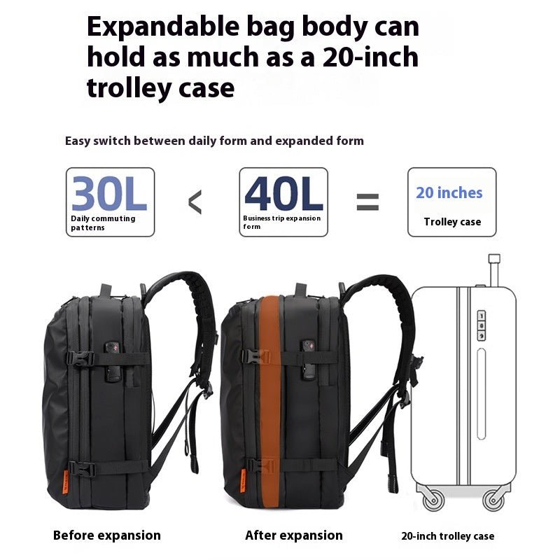 Vacuum Compression Bag Large Capacity Men's Business Backpack - IVOIRART.COM