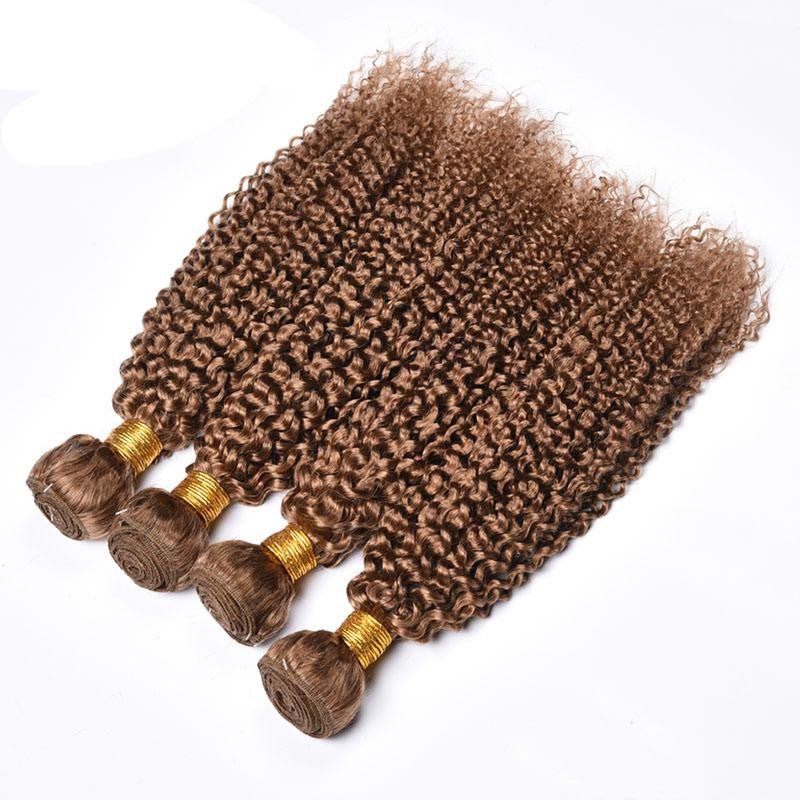 Vague bouclée kinky en cheveux humains naturels - longueur moyenne et polyvalente - IVOIRART.COM