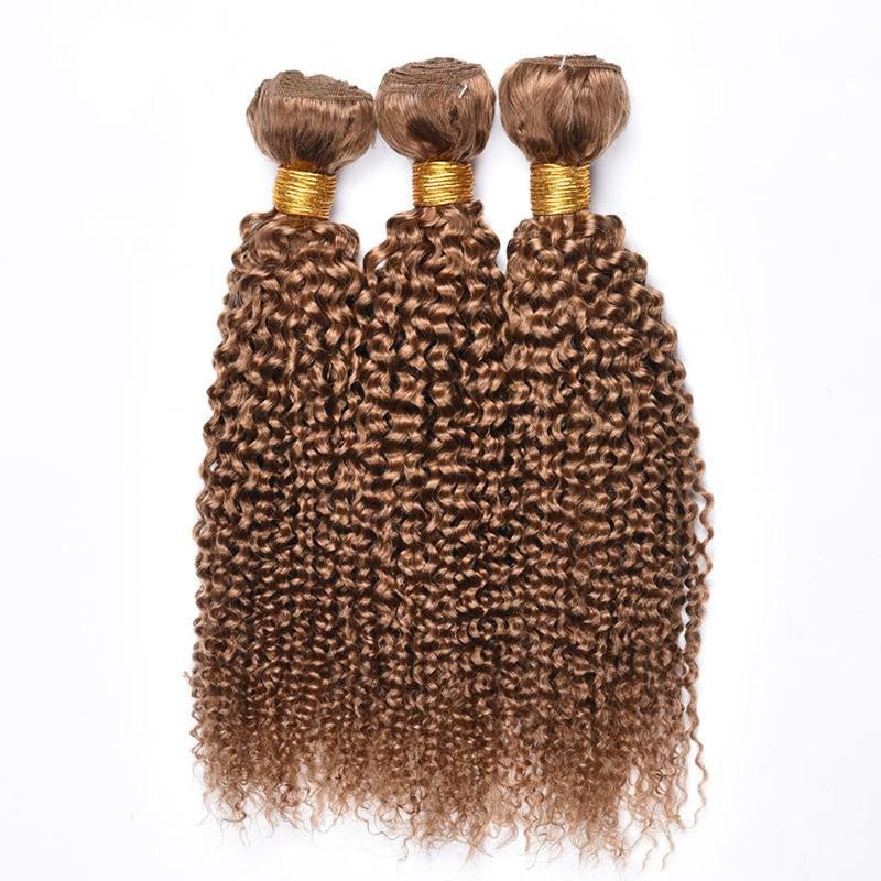 Vague bouclée kinky en cheveux humains naturels - longueur moyenne et polyvalente - IVOIRART.COM