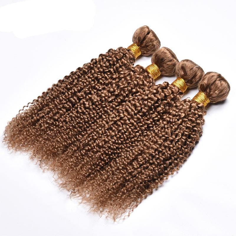 Vague bouclée kinky en cheveux humains naturels - longueur moyenne et polyvalente - IVOIRART.COM