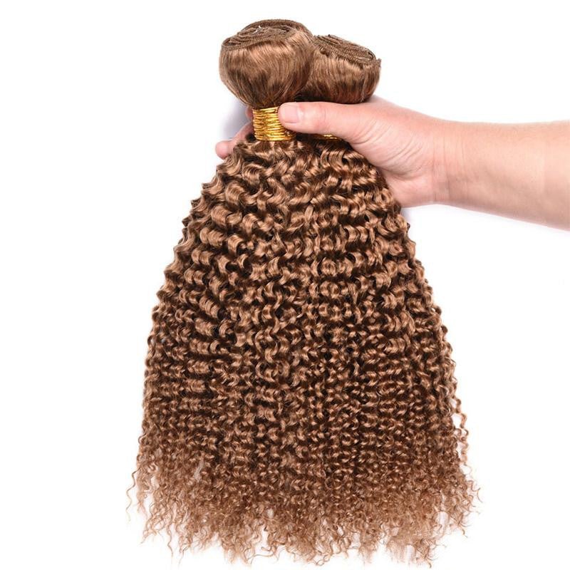 Vague bouclée kinky en cheveux humains naturels - longueur moyenne et polyvalente - IVOIRART.COM
