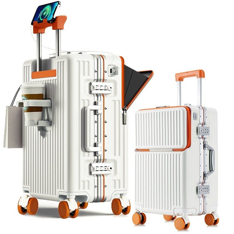 Valise à Cadre, Ouverture Frontale, 20 et 24 Pouces, Grande Capacité, Serrure TSA, Roues Universelles, Cadre en Aluminium, Robuste et Durable - IVOIRART.COM