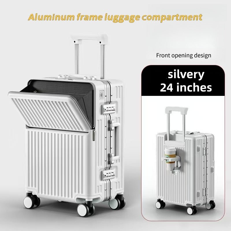 Valise à Cadre, Ouverture Frontale, 20 et 24 Pouces, Grande Capacité, Serrure TSA, Roues Universelles, Cadre en Aluminium, Robuste et Durable - IVOIRART.COM