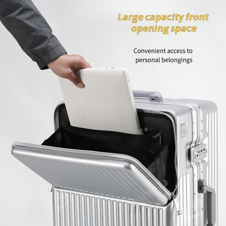 Valise à Cadre, Ouverture Frontale, 20 et 24 Pouces, Grande Capacité, Serrure TSA, Roues Universelles, Cadre en Aluminium, Robuste et Durable - IVOIRART.COM