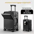 Valise à Cadre, Ouverture Frontale, 20 et 24 Pouces, Grande Capacité, Serrure TSA, Roues Universelles, Cadre en Aluminium, Robuste et Durable - IVOIRART.COM