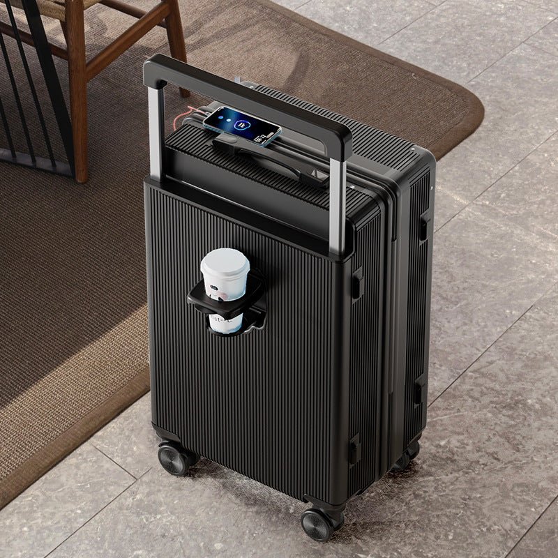 Valise à poignée large 20 et 24 pouces, roues silencieuses pivotantes, serrure code robuste - IVOIRART.COM