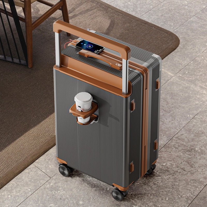 Valise à poignée large 20 et 24 pouces, roues silencieuses pivotantes, serrure code robuste - IVOIRART.COM