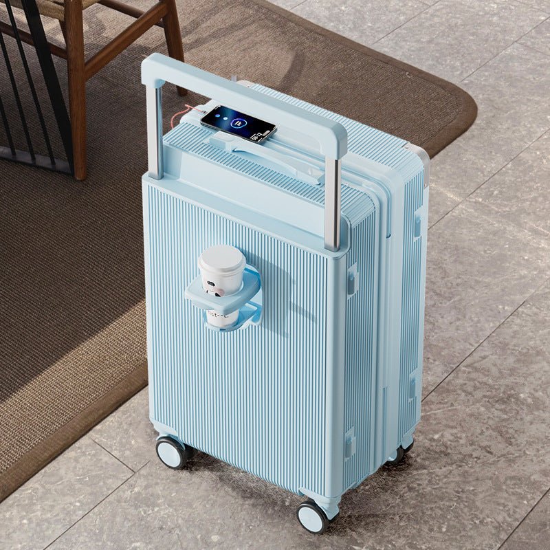 Valise à poignée large 20 et 24 pouces, roues silencieuses pivotantes, serrure code robuste - IVOIRART.COM