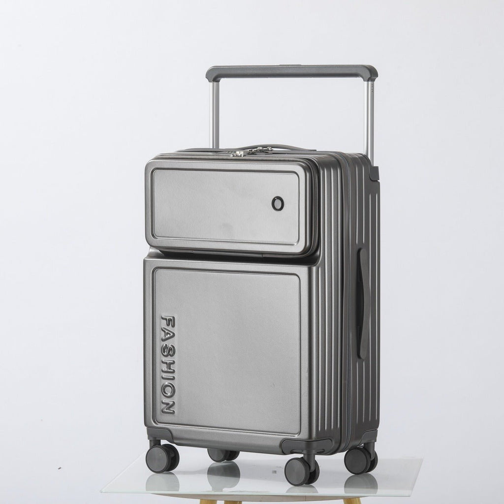 Valise Aluminium Grande Capacité avec Ouverture Frontale 20-28 Pouces, ABS PC, Fermeture Éclair - Modèle 2026 - IVOIRART.COM